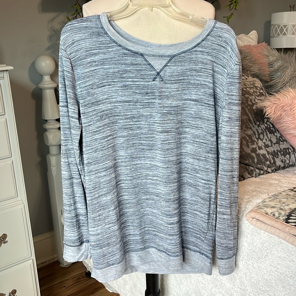 Oversized Comfy Heather Long Sleeve Pullover